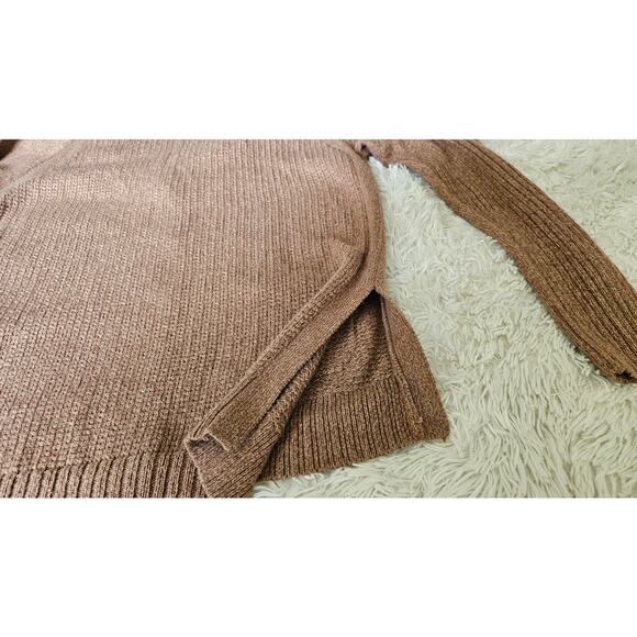 Madewell Texturework Cardigan,  Women's size Small,  Brown Button Up Sweater - Picture 4 of 8